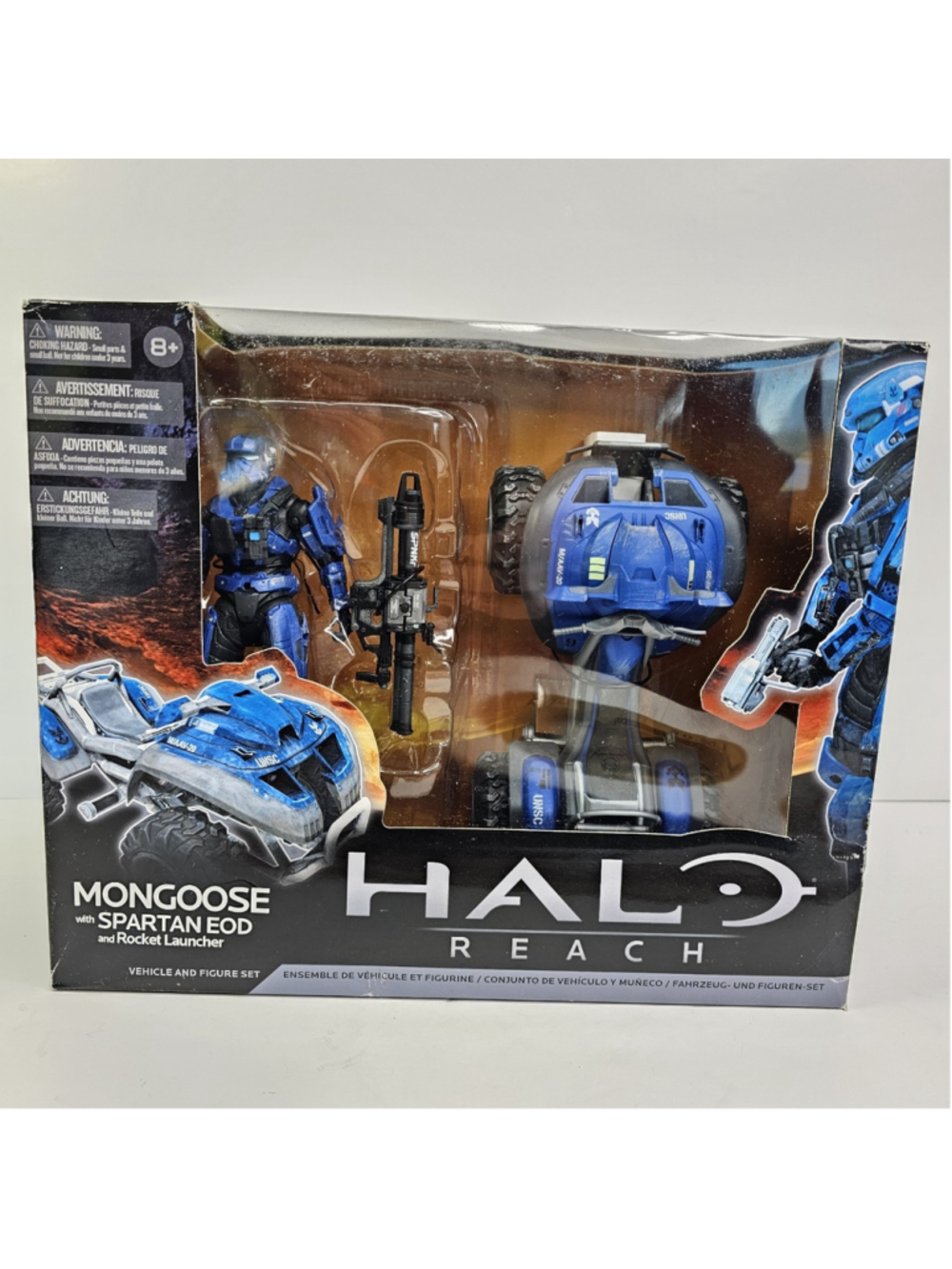 SEALED Halo Reach Mongoose With Spartan EOD Rocket Launcher McFarlane Toys 2011